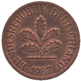2 Pfennig, 1987
